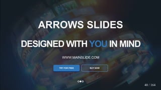 w w w . D o m a i n . c o m Page 43
www.MainSlide.com
© All Rights Reserved.
Confidential
DESIGNED WITHYOU IN MIND
WWW.MAINSLIDE.COM
TRY FOR FREE
ARROWS SLIDES
40 / 164
BUY NOW
 