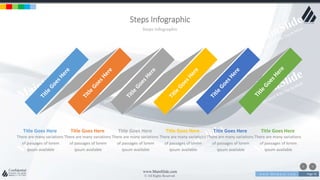 w w w . D o m a i n . c o m Page 76
www.MainSlide.com
© All Rights Reserved.
Confidential
Steps Infographic
Steps Infographic
Title Goes Here
There are many variations
of passages of lorem
ipsum available
Title Goes Here
There are many variations
of passages of lorem
ipsum available
Title Goes Here
There are many variations
of passages of lorem
ipsum available
Title Goes Here
There are many variations
of passages of lorem
ipsum available
Title Goes Here
There are many variations
of passages of lorem
ipsum available
Title Goes Here
There are many variations
of passages of lorem
ipsum available
 