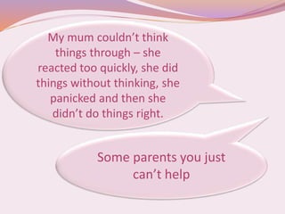 Asking for, and getting help for child neglect:children, young people and parents' views