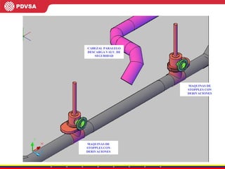 MAQUINAS DE STOPPLES CON DERIVACIONES MAQUINAS DE STOPPLES CON DERIVACIONES CABEZAL PARALELO DESCARGA VALV. DE SEGURIDAD 