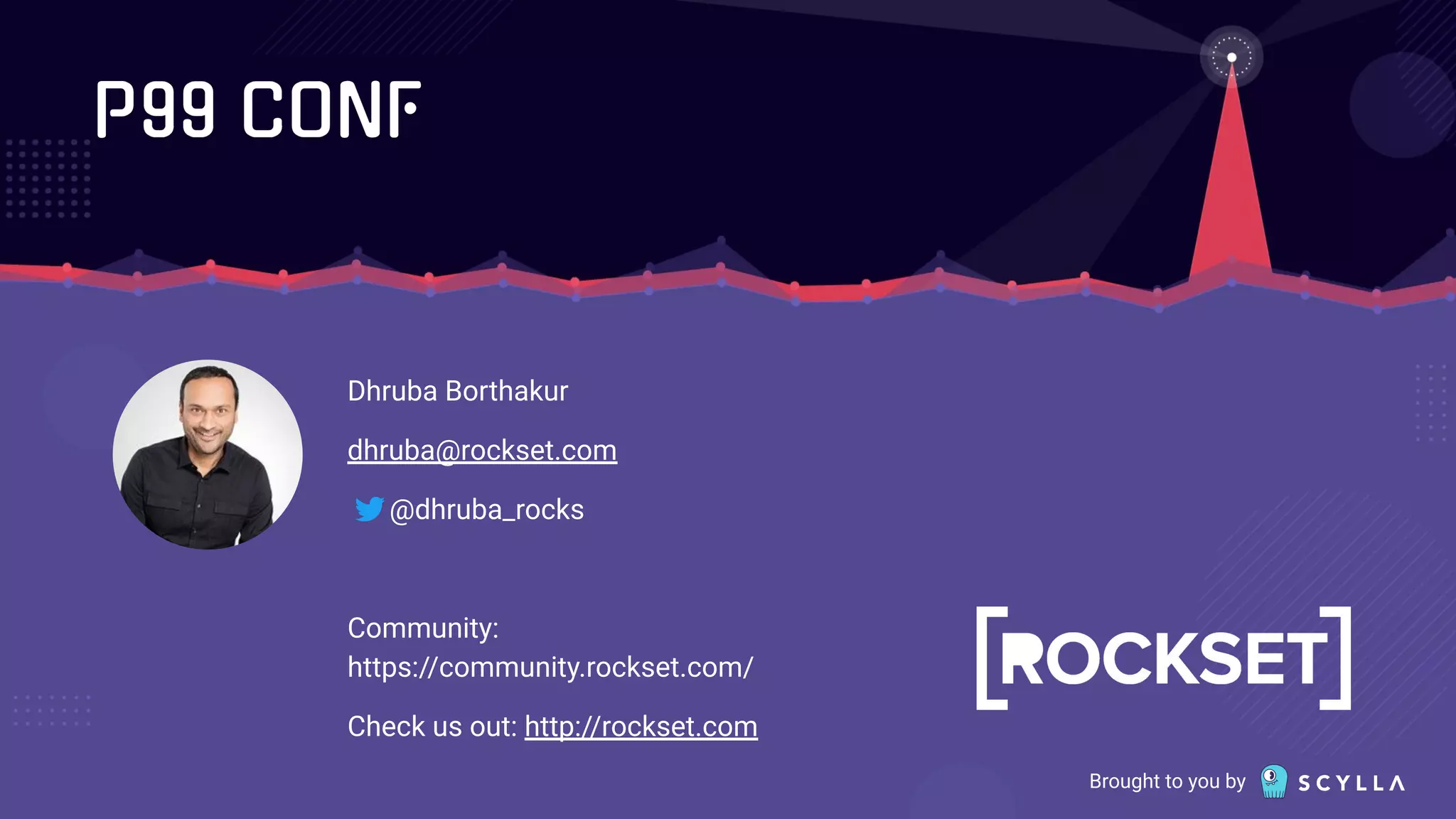 Brought to you by
Dhruba Borthakur
dhruba@rockset.com
@dhruba_rocks
Community:
https://community.rockset.com/
Check us out: http://rockset.com
 