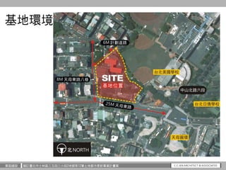 華固建設 擬訂臺北市士林區三玉段三小段2地號等12筆土地都市更新事業計畫案
基地環境
 