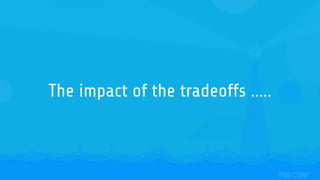 The impact of the tradeoffs …..
 