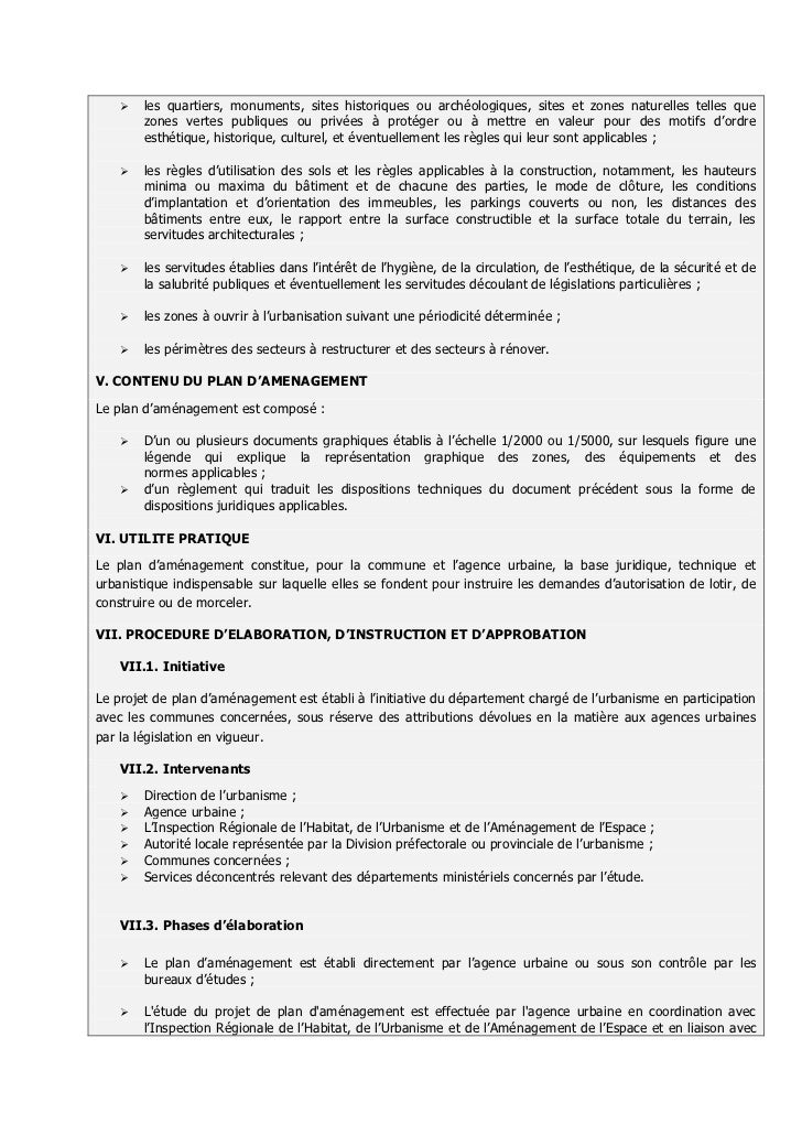 Plan D Amenagement Pa