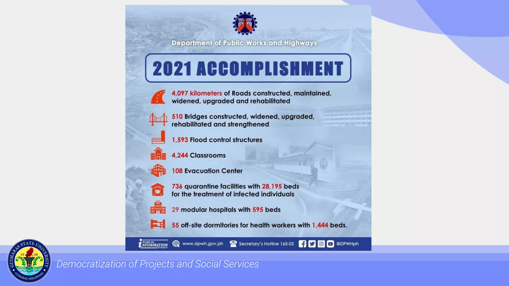 Democratization of Projects and Social Services
 