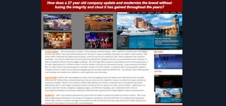 How does a 27 year old company update and modernize the brand without
losing the integrity and clout it has gained throughout the years?

JNR Incorporated is a staple in the corporate incentive industry. JNR’s customers include some of the biggest
brands in the world. They have worked tirelessly over the past 27 years to establish themselves as a leader in their industry. JNR
prides itself in delivering the highest level of quality, customer service and creativity to their clients employees and customers
worldwide. The need to modernize the brand without losing industry credibility and clout, yet be perceived as best of breed in a
highly competitive industry was the biggest challenge. Also, although JNR has gained a reasonable amount of brand awareness, it
has been highly specific to a limited number of vertical markets, primarily the automotive industry. It was necessary for Brilliant
Blue to create a brand that would appeal to a broader number of vertical markets. In addition, JNR’s existing website needed a
complete refresh to reflect the exciting and engaging new brand being created by Brilliant Blue. The website, while reflecting their
new branding, also needed to be utilized as a tool to generate new sales leads.

CHALLENGE:

SOLUTION: Brilliant Blue was engaged to create a hip and engaging brand and website that reflected the level of quality

offered by JNR. Brilliant Blue conducted extensive internal, external and competitive research to determine proper positioning
and brand strategies. Based on this research, Brilliant Blue defined and created a corporate brand and website that would
differentiate them in their highly competitive industry and allow them to expand into other vertical markets. Additionally, the
website, built with intuitive navigation, engaging imagery, and effective messaging, was created with state of the art
technology and database functionality, allowing for additional sales opportunities through targeted customer questionnaires

BENEFIT:

JNR is now properly positioned for growth with the ability to expand into additional vertical markets. JNR is now
able to differentiate themselves in an industry of competent competitors, but ones with little or no existing brand awareness.
Brilliant Blue remains a long-term strategic brand advisor for JNR and will be launching a large scale Search Engine Optimization
and Pay Per Click program to ensure JNR’s continued growth.

BEFORE:

AFTER:

 