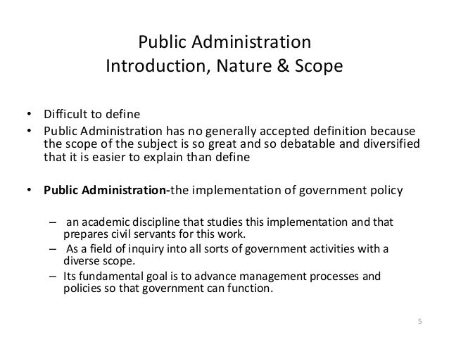 public administration role scope and defination public administration definitions