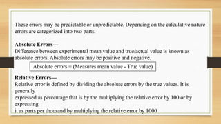 True Error PA 1.pptx introduction to Pharmaceutical Analysis | PPTX