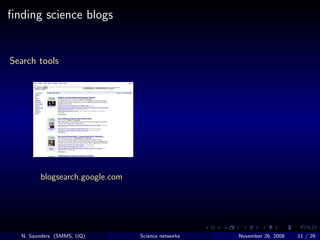 What can science networking online do for you