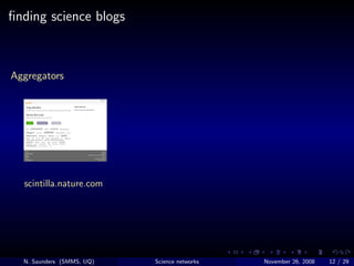 What can science networking online do for you