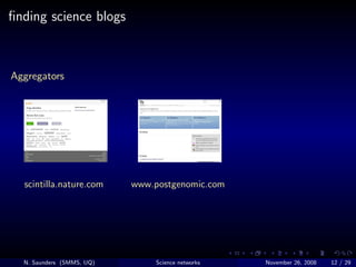 What can science networking online do for you