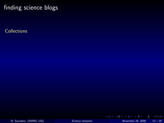 What can science networking online do for you