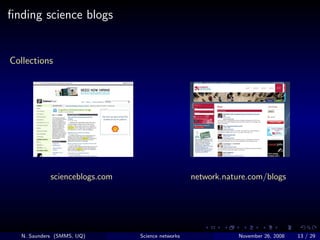 What can science networking online do for you