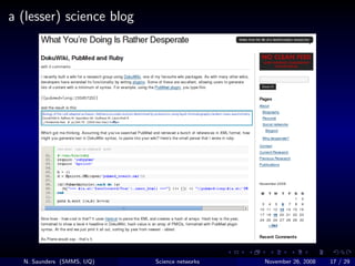 What can science networking online do for you