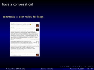 What can science networking online do for you