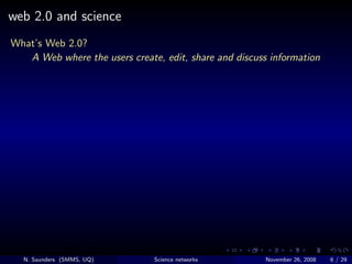 What can science networking online do for you