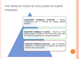 Triarchic Intelligence PA 207 Individual Differences, Mental Ability and Differences | PPTX