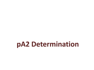 pA2 Determination
 