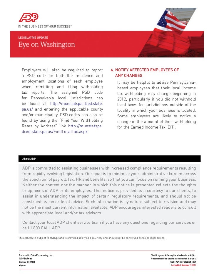 Important Notice For Pennsylvania Employers