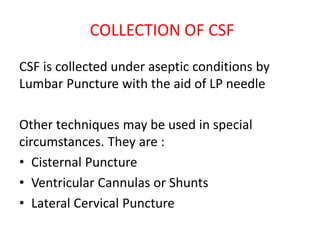 CSF EXAMINATION | PDF