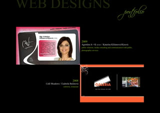 2009
                                        Agentúra A + K s.r.o. / Katarína Kližanová-Rýsová
                                        public relations, media consulting and communication with public,
                                        photographic services




                             2008
Café Meadows / Ľudmila Bečárová
                cafeteria, restaurant
 