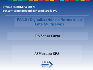 Pa40 senza carta premio forum pa 2017