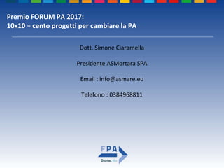 Pa40 senza carta premio forum pa 2017