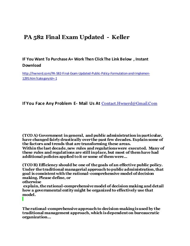 Essay on pa 582 entire course keller 03 picture