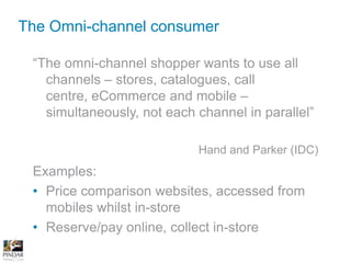Traditional model = physical stores with print driving footfall and/or mail order business