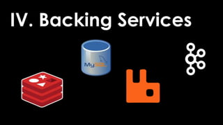 IV. Backing Services
 