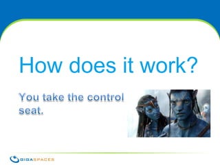 Service Recipe (Proposal)service {  name "cassandra-service"  icon new File("icon.png")  defaultScalingUnit "small"  IpRange "*.*.*.*"  lifecycle {    //life cycle events can be shell scripts or groovy closures that receive the admin as a parameter    //here you can implement logic to download binaries from any repository or file server    install {ServiceContextserviceContext ->      myCalculatedParam = serviceContext.serviceInstance.localHostAddress.hostName;      masterNodeIp = serviceContext.getServiceInstanceMatching(name("cassandra-master")).localHostAddress.hostName      serviceContext.environmentParameters["localHostName"] = myCalculatedParam;      port = serviceContext.portLocator.nextAvailablePort      serviceContext.environmentParameters["port"] = port      //inject runtime parameters to a config file / script using a utility class      serviceContext.templateReplacer.replace("cassandra.yaml", serviceContext.environmentParameters)      "install.sh".execute();    }    uninstall "install.sh"    relocate "relocate.sh"    preStart "pre-start.sh"    start "start.sh"    postStart "post-start.sh"    preShutdown "pre-shutdown.sh"    shutdown "shutdown.sh"    postShutdown "post-shutdown.sh"  }® Copyright 2011 GigaSpaces Ltd. All Rights Reserved 19
