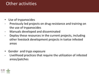 Partners of the Program Against African Trypanosomosis: Research institutions’ roles, activities and synergies with the progressive control pathway for African animal trypanosomosis
