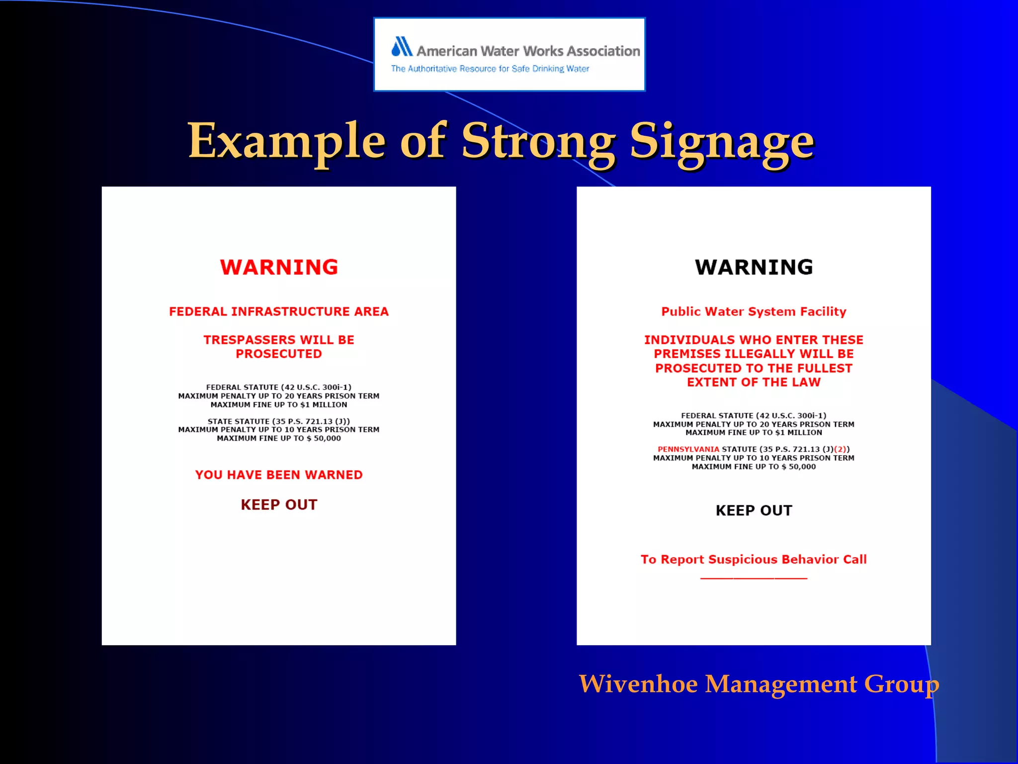 Example of Strong Signage 