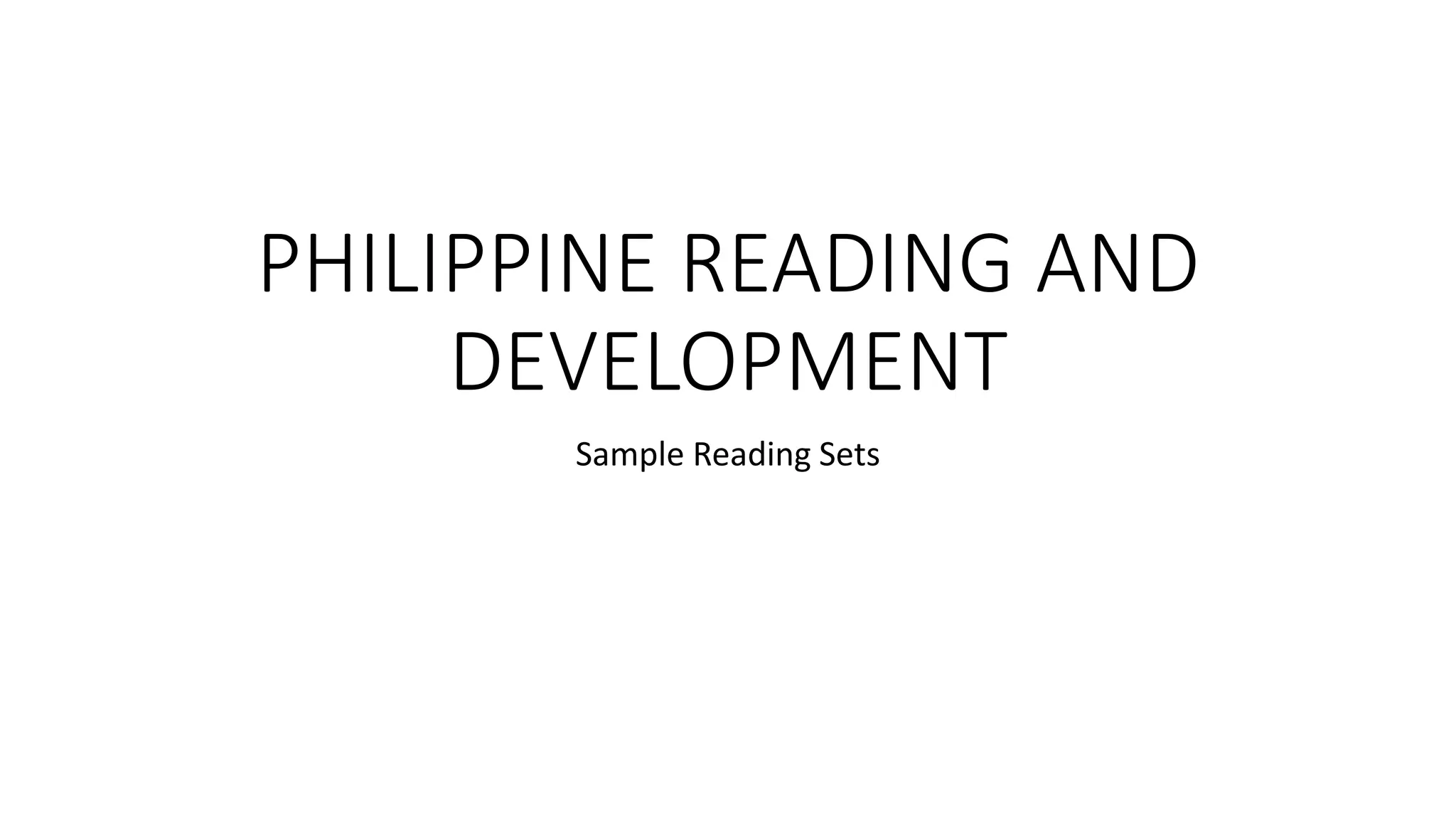 Reading Comprehension Developer | PPTX