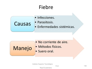 Fiebre
Instituto Superior Tecnológico
Cruz
Roja Ecuatoriana
138
 