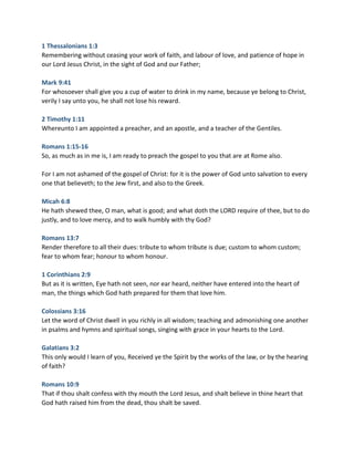 Pa bible verses | PDF