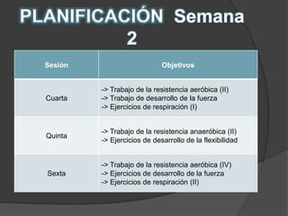 PLANIFICACIÓN  Semana 2