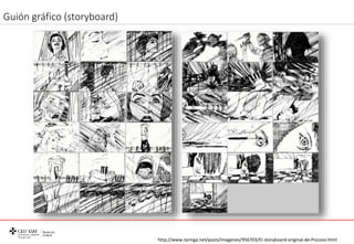 Guión gráfico (storyboard)
http://www.taringa.net/posts/imagenes/956703/El-storyboard-original-de-Psicosis.html
 