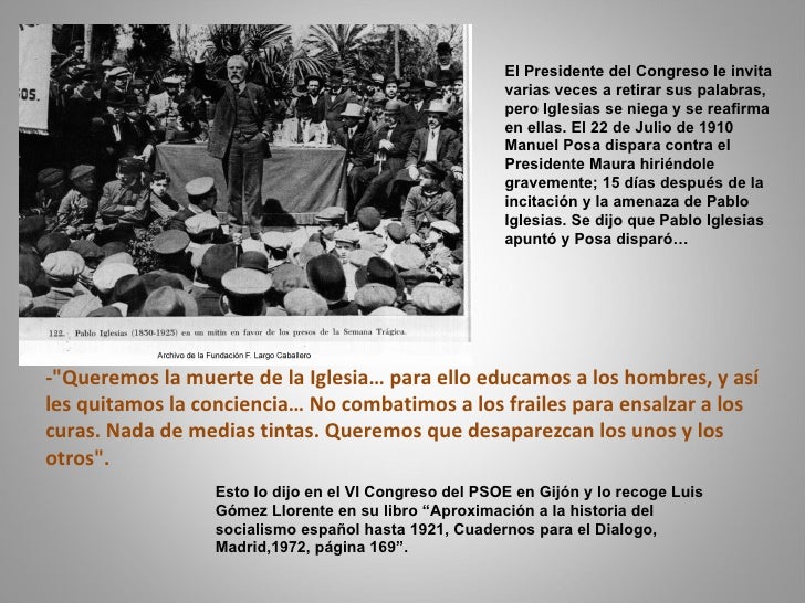 Frases De Pablo Iglesias Y Largo Caballero