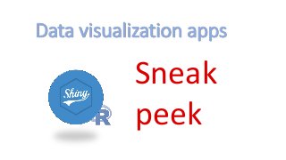 Data visualization apps
Sneak
peek
 