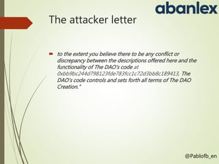 The attacker letter
 to the extent you believe there to be any conflict or
discrepancy between the descriptions offered h...