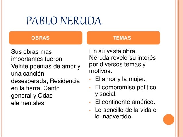 Pablo neruda