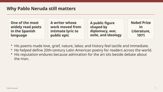 Pablo Neruda: Life, Poetry, Politics, and Enduring Legacy of a Chilean ...