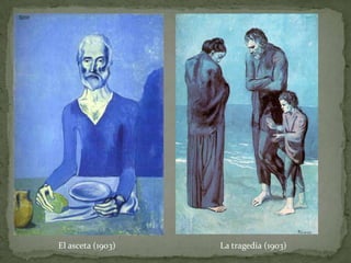 Tras dos meses en París regresa a España, y tras una estancia en Málaga, se traslada a Madrid, dónde colabora en  la revista “Arte Joven”.Obras de la Época de Formación (1881-1901).Mujer  AzulCiencia y Caridad. Mujer con sombrero de plumasLe moulin de la GaletteLa Familia Soler   *****Autorretrato