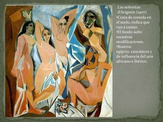 Según André Salmon, el arlequín volteado sería Picasso y Apollinaire el grueso personaje vestido de rojo.Familia de saltimbanquis (1905)