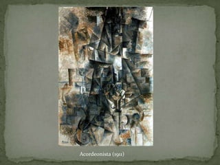 Picasso y Braques rompen con la perspectiva tradicional, la cual considera un único punto de vista y la visión de un solo ojo, incluyendo en el cuadro la visión binocular  y los diferentes ángulos desde los que se puede ser contemplado el objeto a representar.Características del Protocubismo.Descomposición de los ángulos y los diferentes puntos de vista.