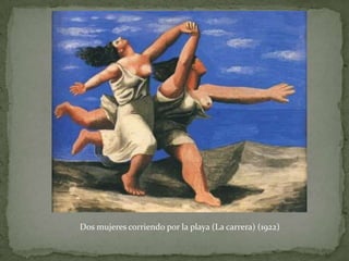 Eliminación de sombreados.Las señoritas d’Avignon (1907)Cesta de comida en el suelo, indica que van a comer.