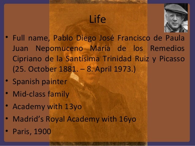 Download Pablo picasso full name For Free