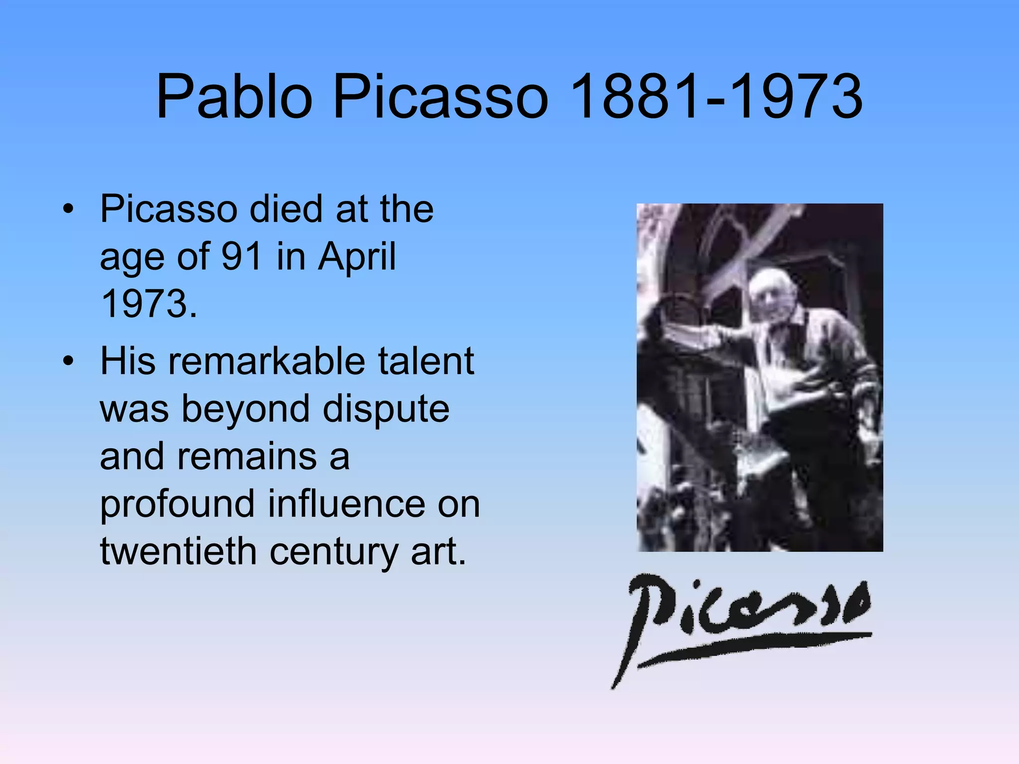 Pablo picasso Power point | PPT