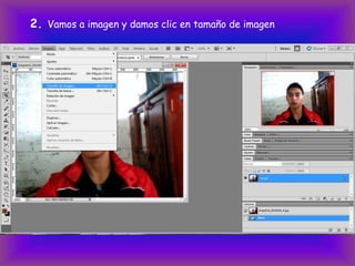 2. Vamos a imagen y damos clic en tamaño de imagen
 